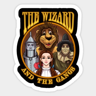 The Wizard And The Gangs Artwork Sticker